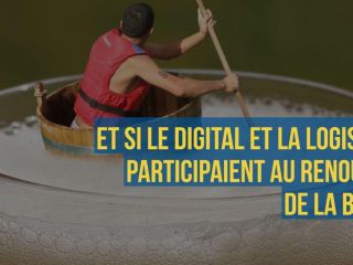 Bannière linkedin "et si le digital et la logistique participaient au renouveau de la bière"