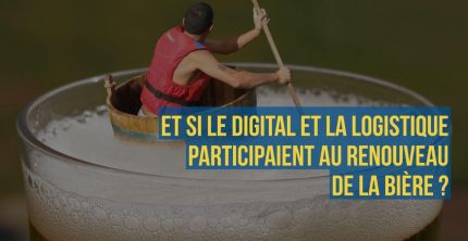 Bannière linkedin "et si le digital et la logistique participaient au renouveau de la bière"