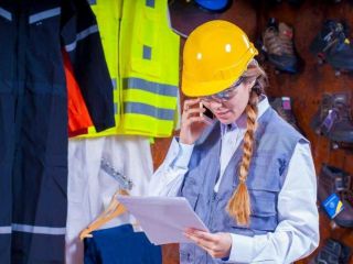 femme téléphone en logistique